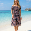 Floral Short Sleeve Mini Dress | Basic Wear Club Egypt
