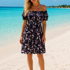 Floral Short Sleeve Mini Dress | Basic Wear Club Egypt