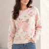 Basic Wear Club | Women's Printed Floral Knit Sweater | Winter | Up to 90K