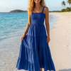 Basic Wear Club | Plain Rayon Sleeveless Maxi Dress | Summer Dress for Women