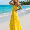 Basic Wear Club | Plain Rayon Sleeveless Maxi Dress | Summer Dress for Women