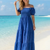 Basic Wear Club | Embroidered Cotton Maxi Dress | Summer Dress for Women