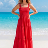 Basic Wear Club | Plain Rayon Sleeveless Maxi Dress | Summer Dress for Women