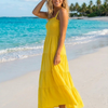 Basic Wear Club | Plain Rayon Sleeveless Maxi Dress | Summer Dress for Women