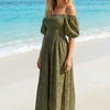 Basic Wear Club | Embroidered Cotton Maxi Dress | Summer Dress for Women