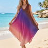 Basic Wear Club | Women's Loose Fit Gradient V-Neck Sundress | One Size (Fits Up to 100 KG)