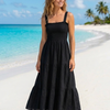 Basic Wear Club | Plain Rayon Sleeveless Maxi Dress | Summer Dress for Women
