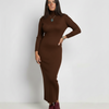 Maxi Bodycon Knit Dress – Elegant, Comfortable, and Stylish