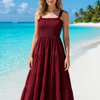 Basic Wear Club | Plain Rayon Sleeveless Maxi Dress | Summer Dress for Women