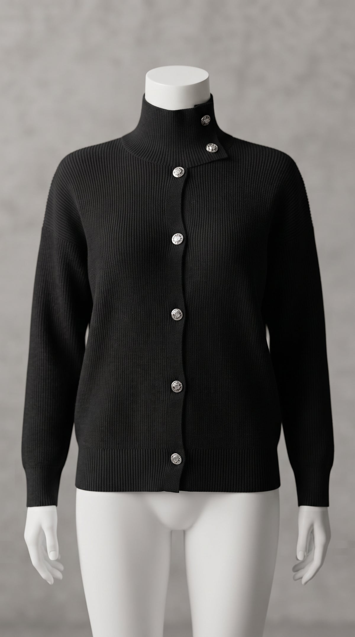 Basic Wear Club | Women's Button-Down High-Neck Sweater | Winter | Up to 90K