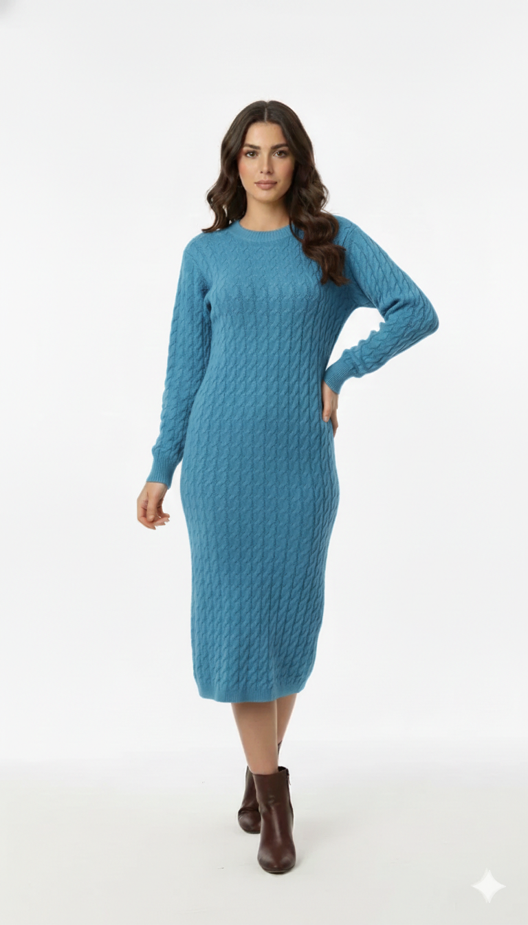 basic knit dress MILLE Brianna Sweater Dress in Black L/XL