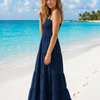 Basic Wear Club | Plain Rayon Sleeveless Maxi Dress | Summer Dress for Women