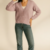 Chunky Knit Button-Up Sweater
