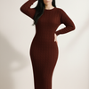 Cozy Cable Knit Bodycon Dress