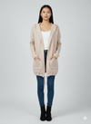 Open Front Hooded Cardigan