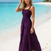 Basic Wear Club | Plain Rayon Sleeveless Maxi Dress | Summer Dress for Women