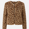 Leopard Print Faux Fur Jacket – Chic and Luxurious