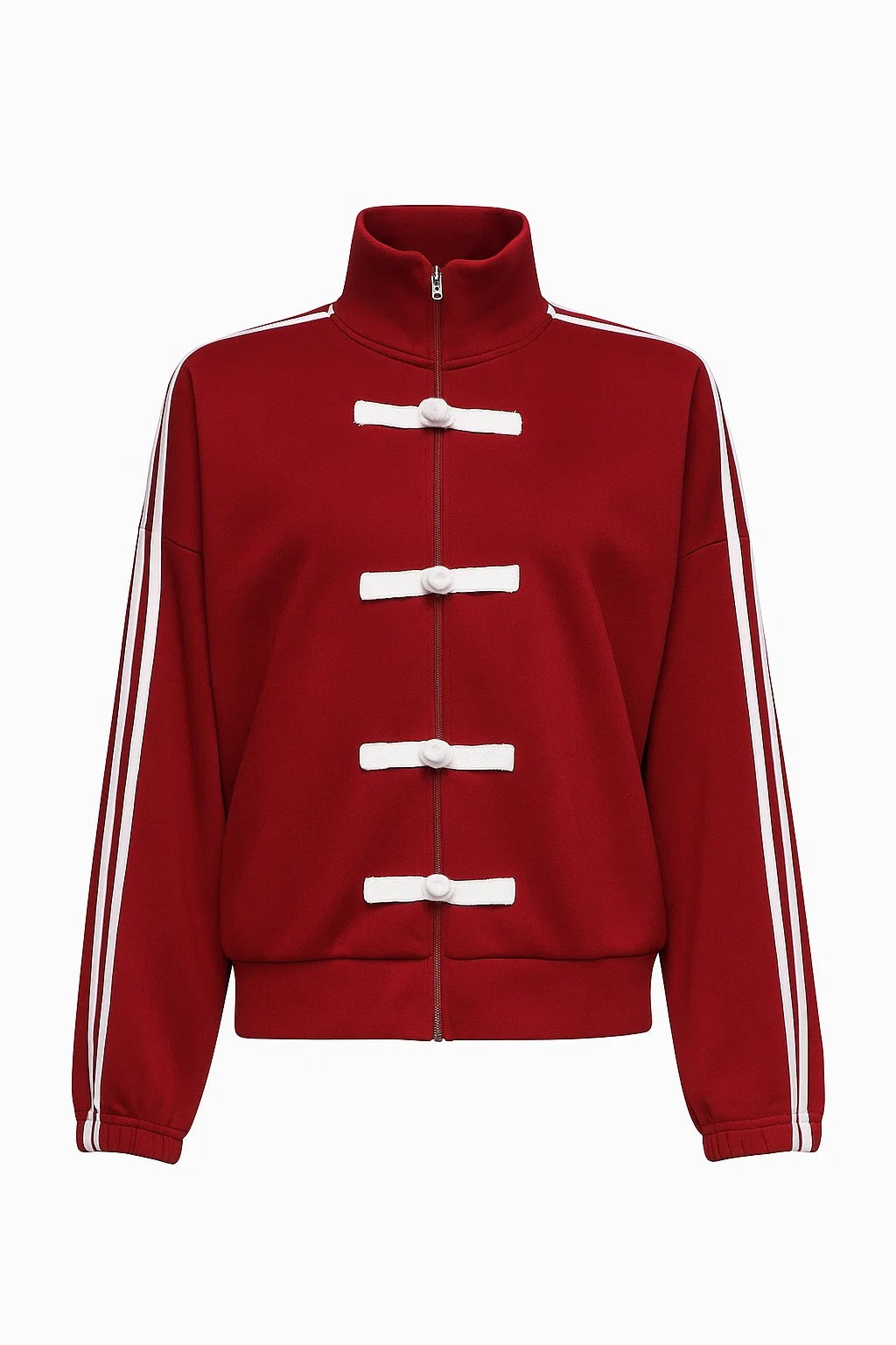 Suede Tracksuit with Bow Accents