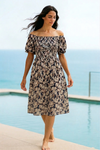 Mini Floral Rayon Cotton Dress | Basic Wear Club