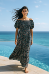 Mixed Floral Maxi Dress | Basic Wear Club