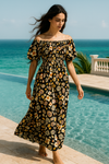 Mixed Floral Maxi Dress | Basic Wear Club