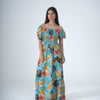 Mixed Floral Maxi Dress | Basic Wear Club