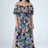Mixed Floral Maxi Dress | Basic Wear Club