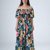 Mixed Floral Maxi Dress | Basic Wear Club