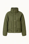 Olive Green Puffer Jacket 