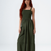 Plain Rayon Sleeveless Maxi Dress