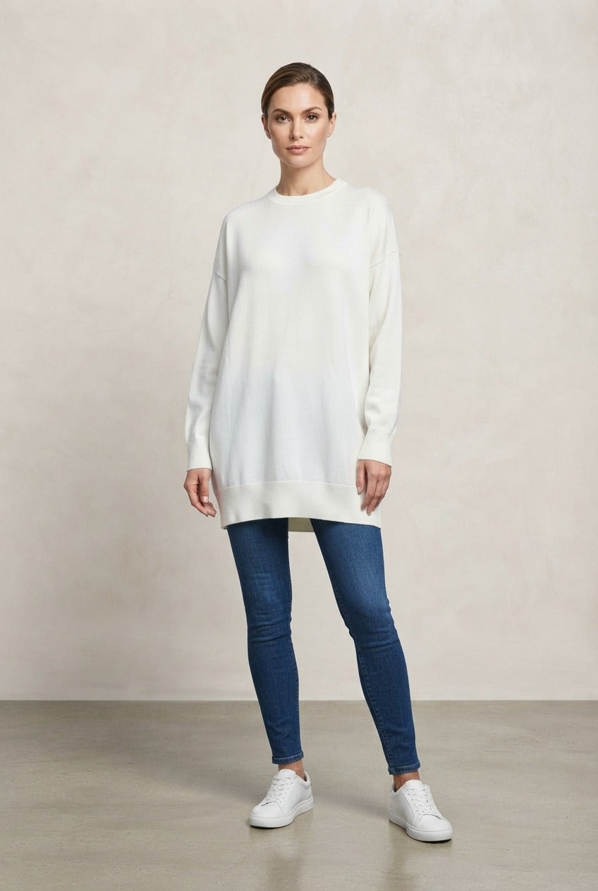 Oversized Basic Knit Sweater – Cozy and Versatile