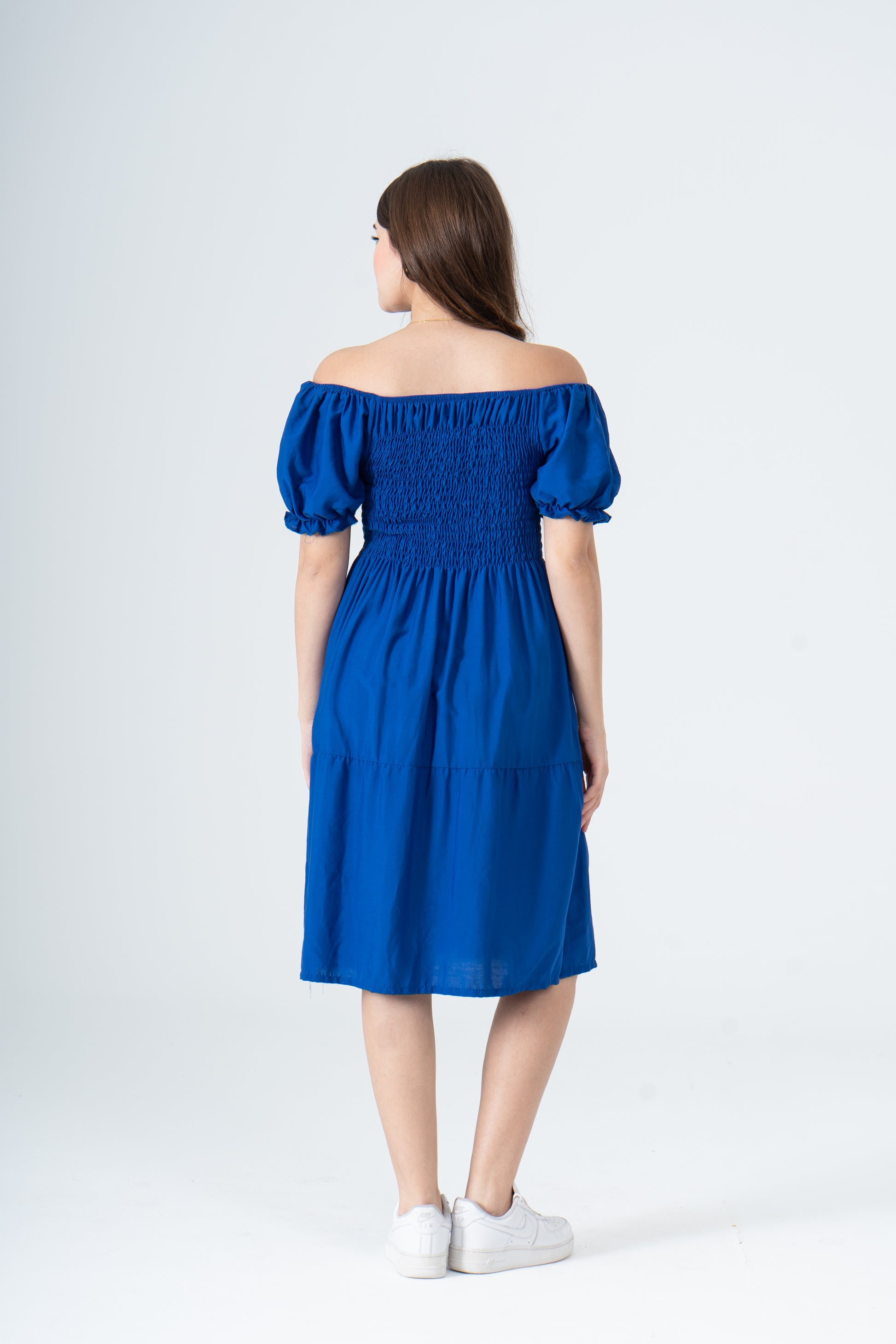 Plain Short Sleeve Mini Dress | Basic Wear Club