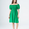 Plain Short Sleeve Mini Dress | Basic Wear Club