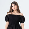 Plain Short Sleeve Mini Dress | Basic Wear Club