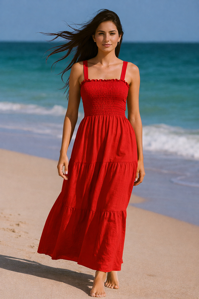 Plain Sleeveless Maxi Dress | Basic Wear Club
