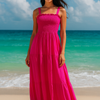 Plain Sleeveless Maxi Dress | Basic Wear Club