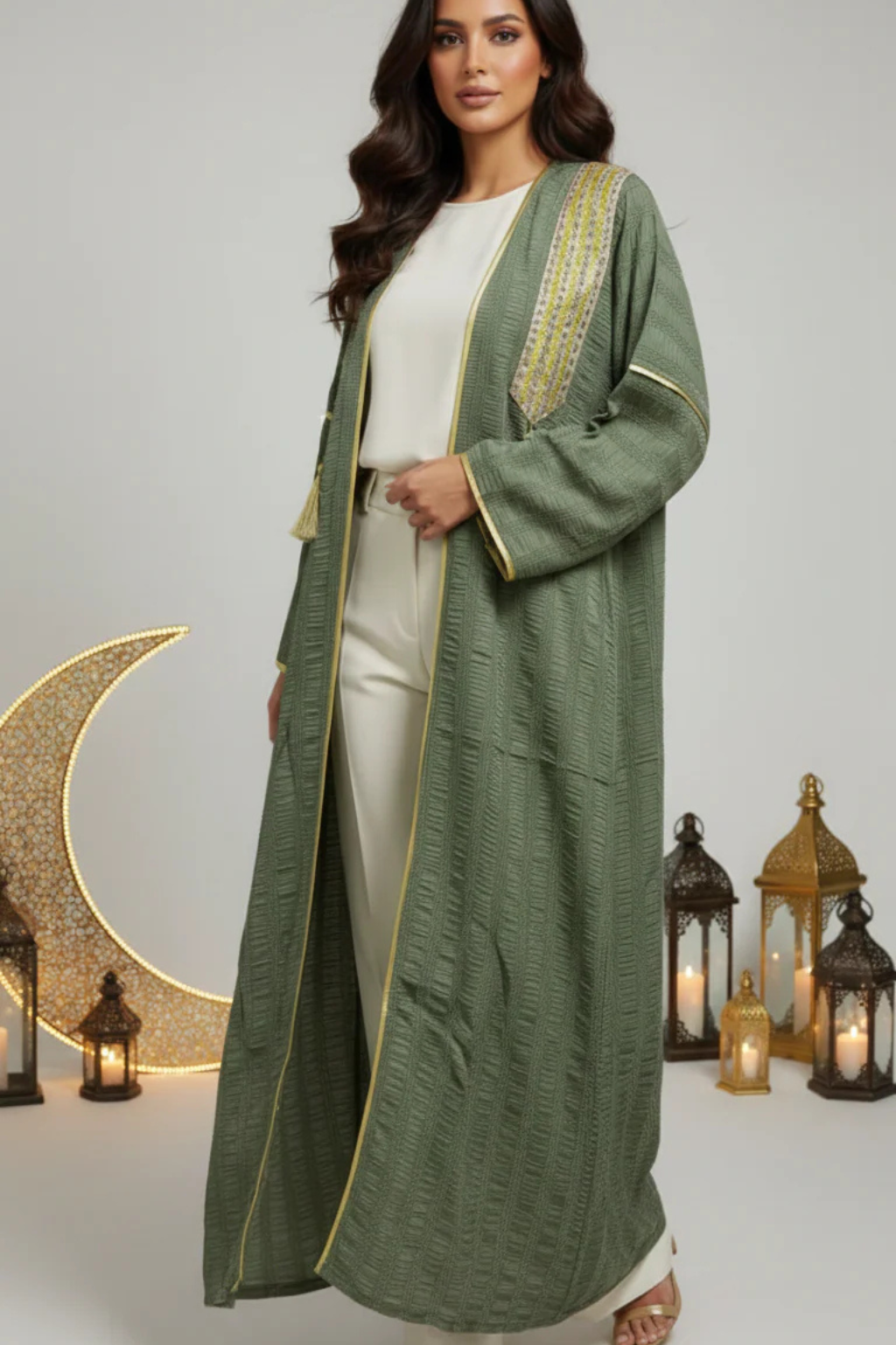Pure Turkish Textured Kaftan | Basic Wear Club Egypt