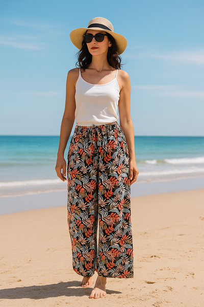 Rayon Cotton Floral pants