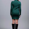 Basic Wear Club | Dress | Cotton | Dark Green | Ribbed Knit Bodycon Dress