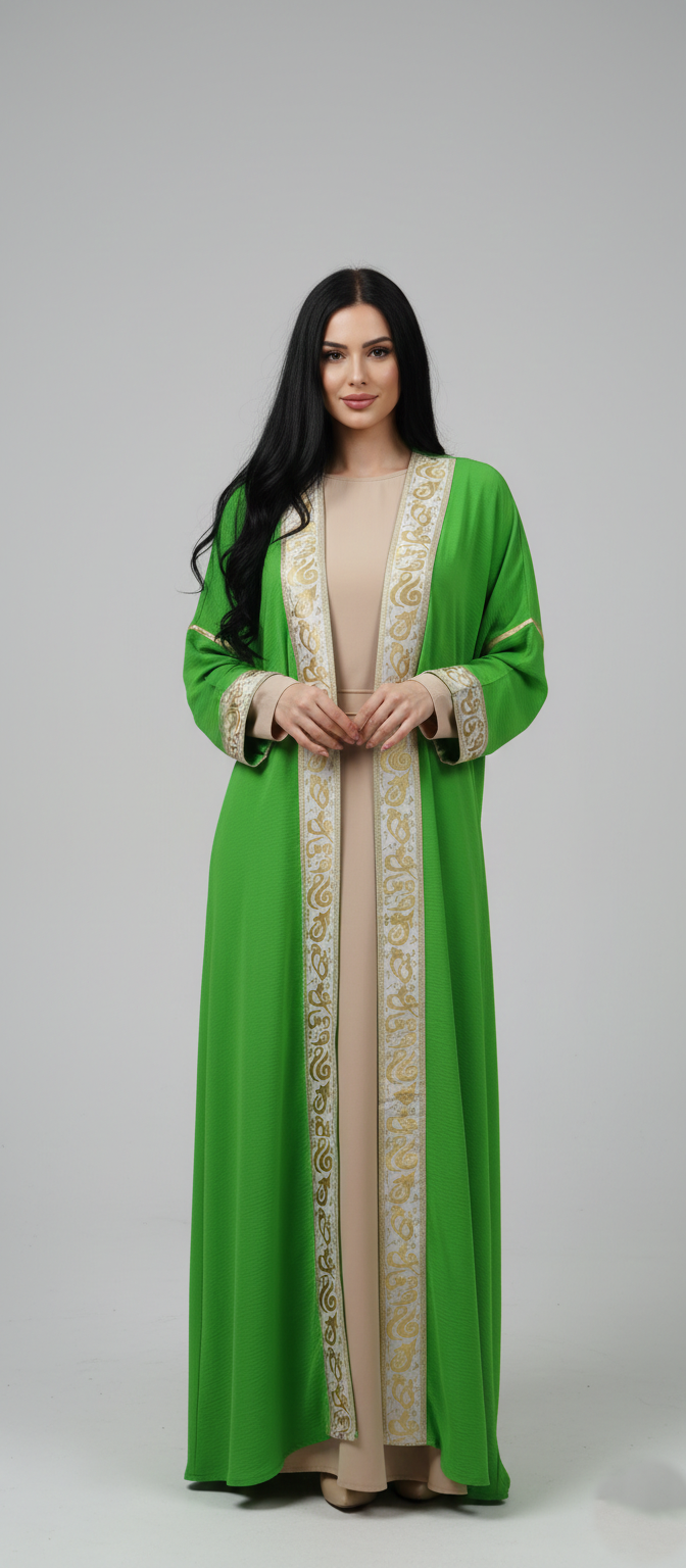 Royal Embroidered Long Cardigan
