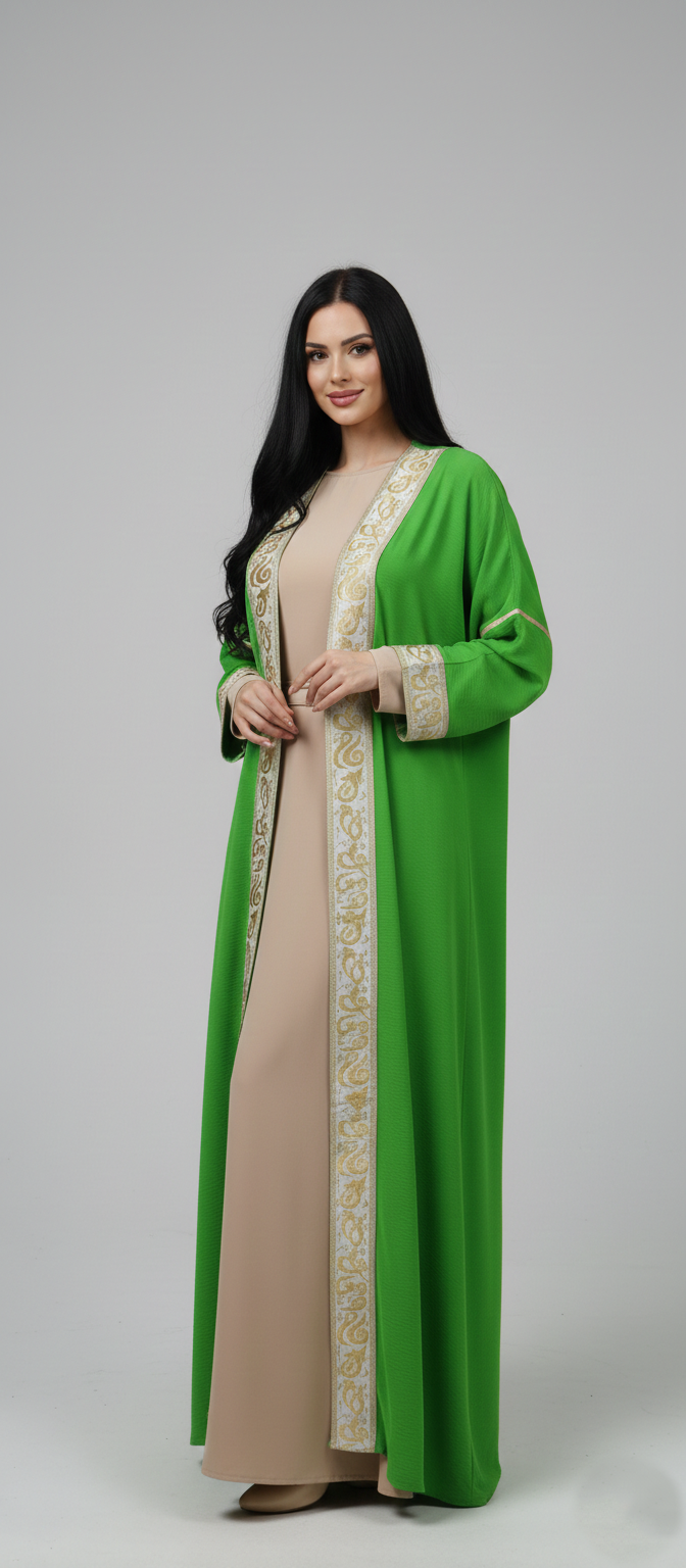 Royal Embroidered Long Cardigan 