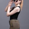 Scoop Neck Basic Ribbed Cotton Tank