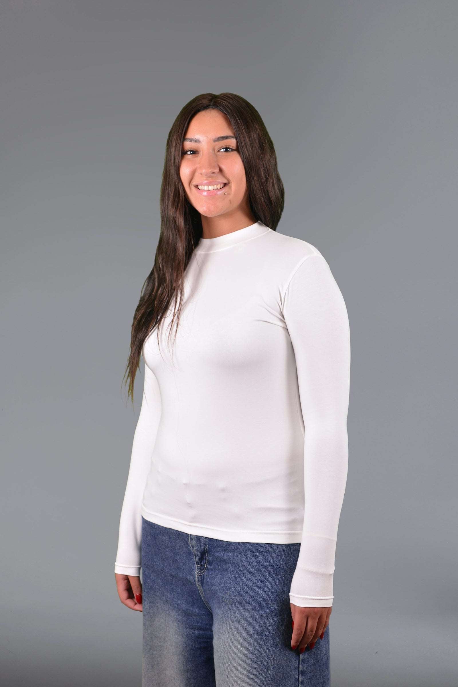  SmoothFit Long Sleeve Cotton Lycra Top