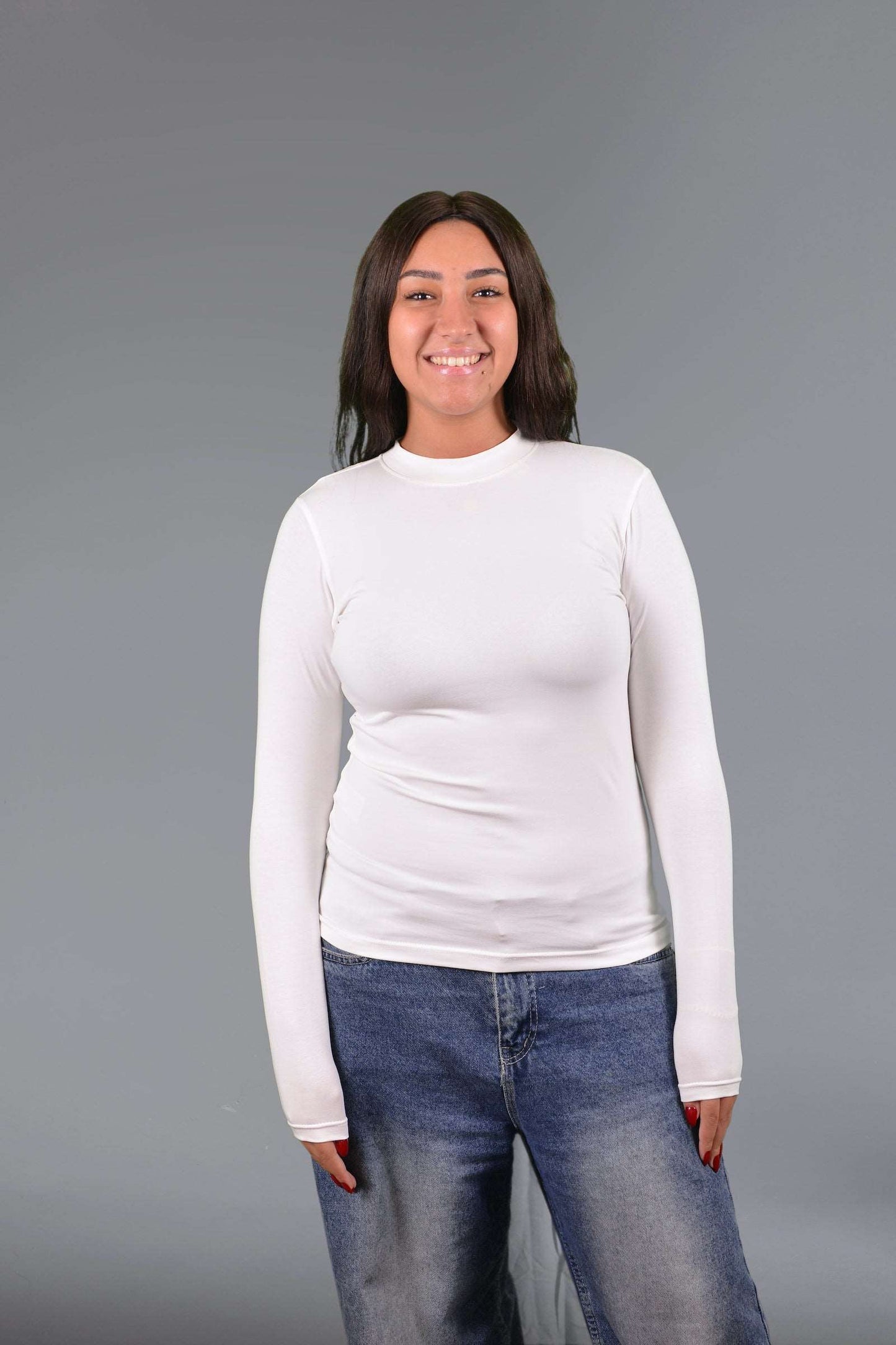  SmoothFit Long Sleeve Cotton Lycra Top
