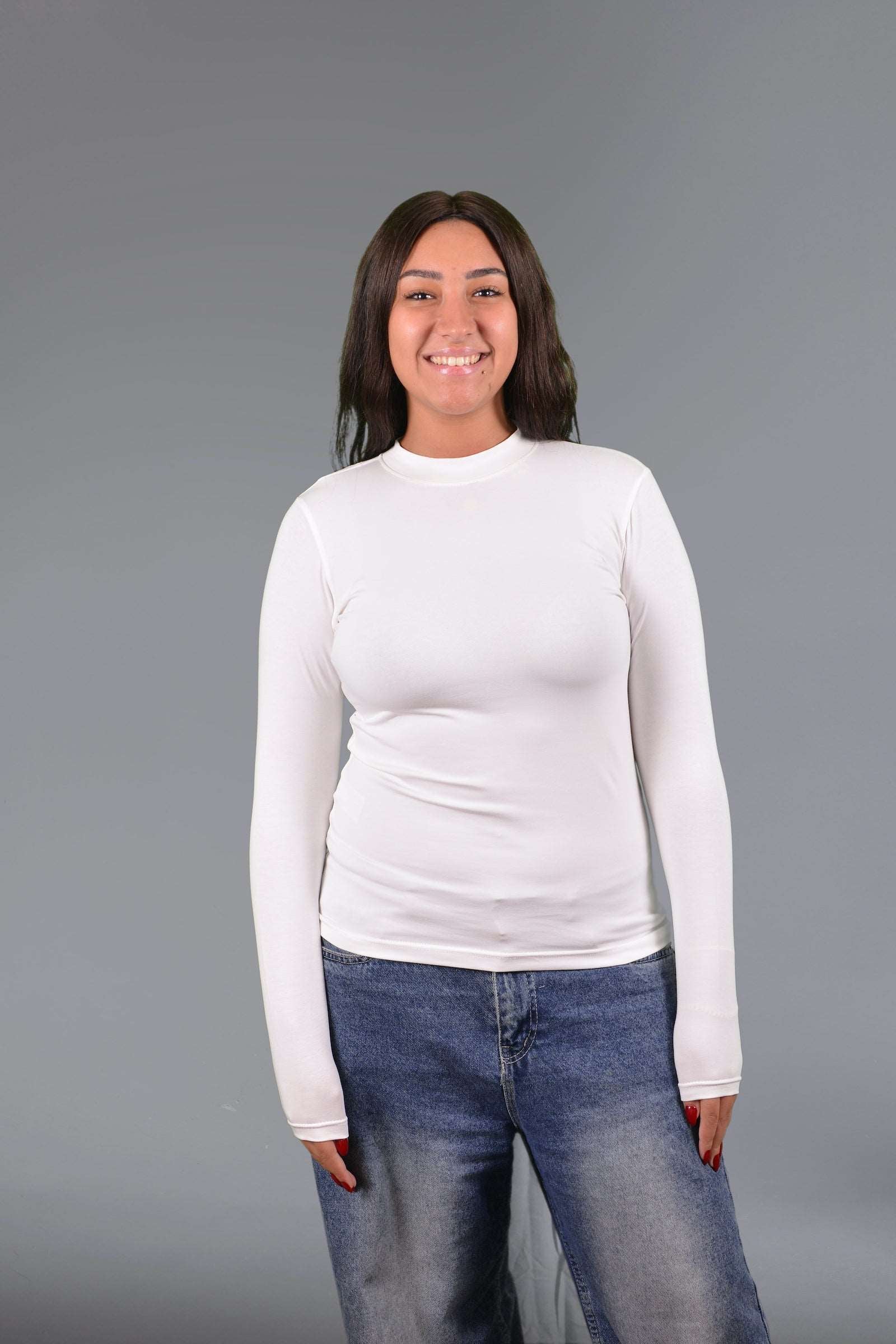  SmoothFit Long Sleeve Cotton Lycra Top