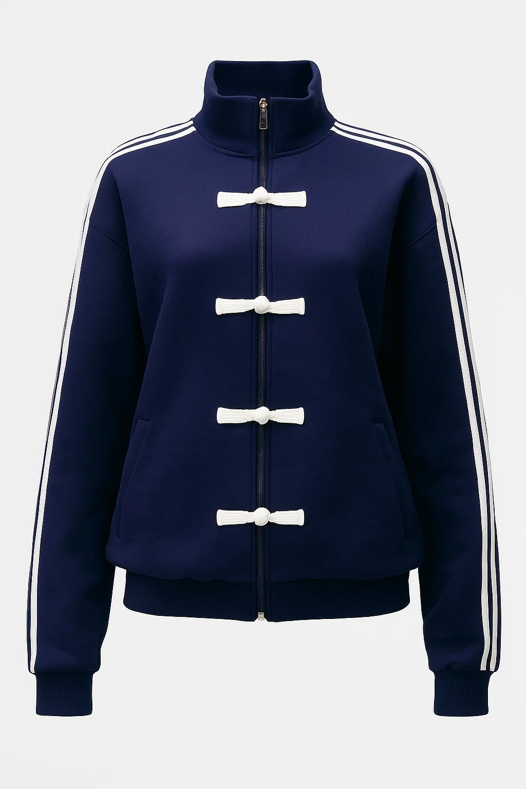 Suede Tracksuit with Bow Accent 2