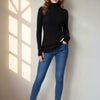 Turtleneck Knit Basic Sweater