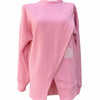 Pink Oversized Sweatshirt with Back Slit