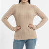 Turtleneck Knit Basic Sweater