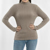 Turtleneck Knit Basic Sweater